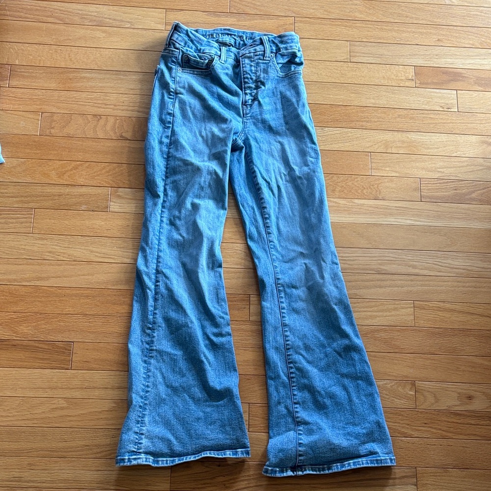 American Eagle Outfitters Light Blue Flare Jeans